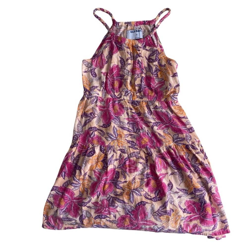 Old Navy Girls Floral Sundress Pink Orange Purple Size 4T